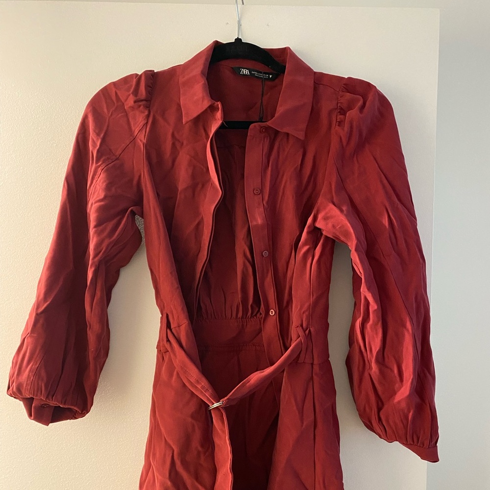 Zara red dress